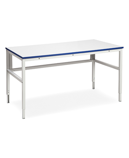 Arbetsbord Lätt H 1500x800mm med 24mm grå laminatbordsskiva