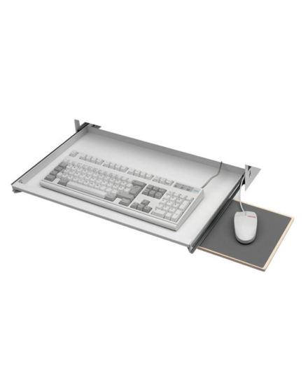 Utdragbar tangentbordshylla,vit platta 20kg Beige